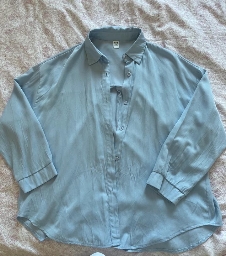 Рубашка синяя