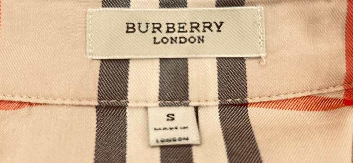 Burberry бежевое платье в клетку
