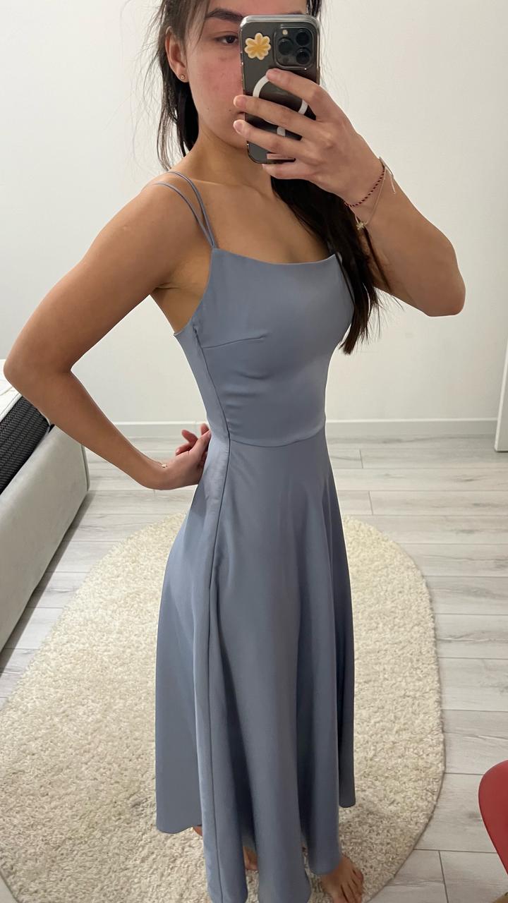 Вечернее платье нежно голубого цвета