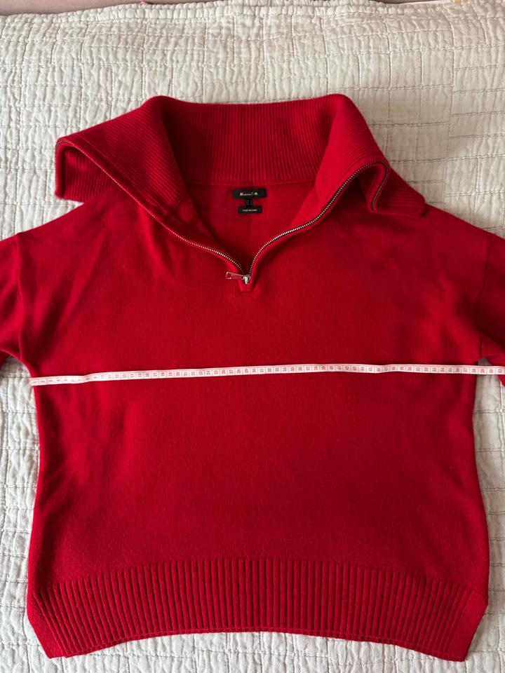 Красный свитер Massimo Dutti