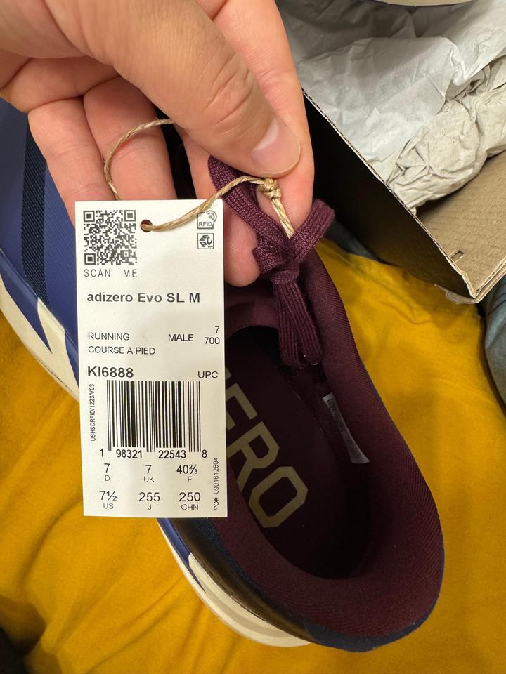 Беговые кроссовки Adidas Adizero Evo SL