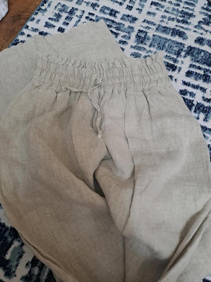 Двойка пиджак и брюки лён