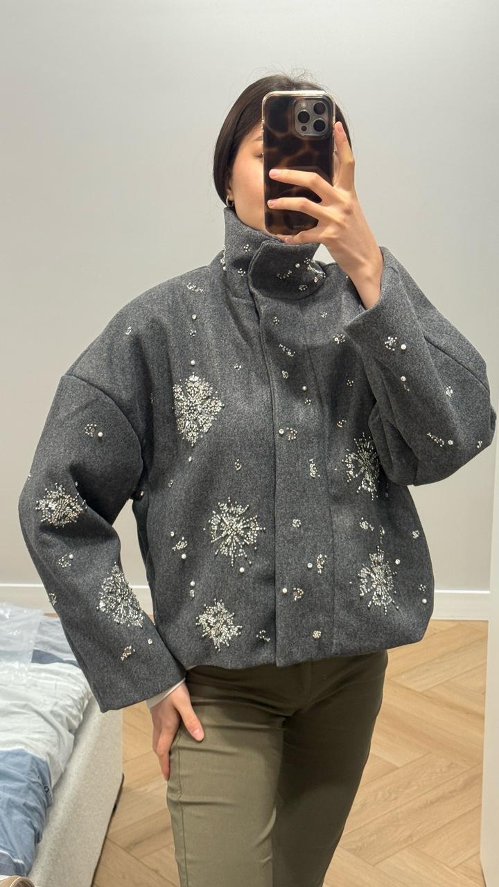 Бомбер со стразами