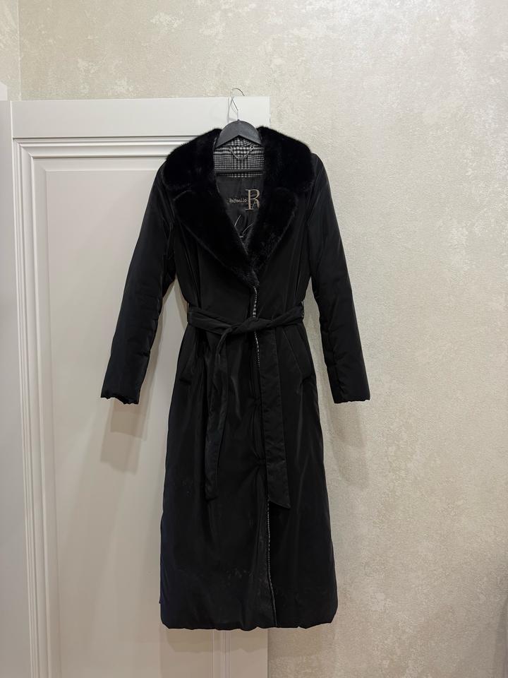 Лёгкая зимняя куртка с натуральным норковым воротником