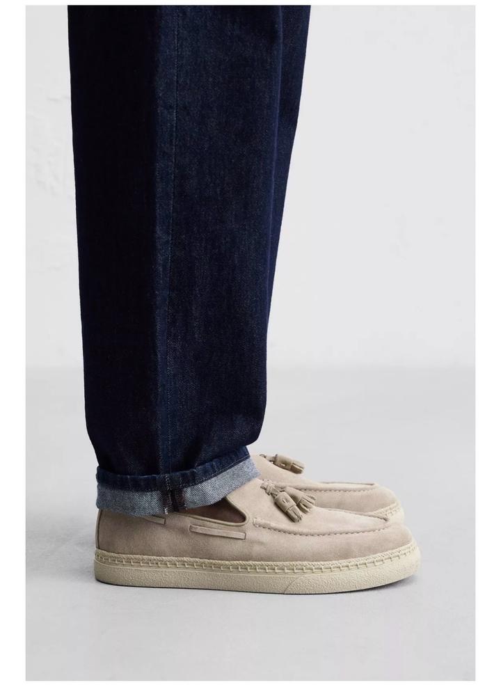 Мужские мокасины/лоферы Zara из натуральной замши