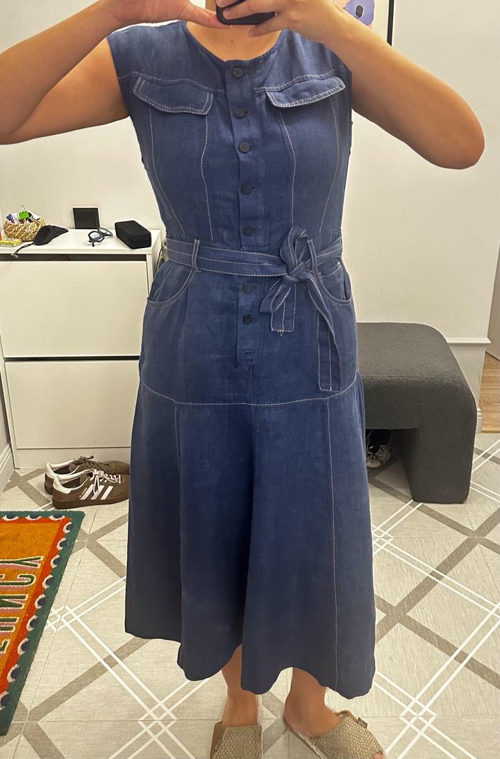 Платье льняное Massimo Dutti
