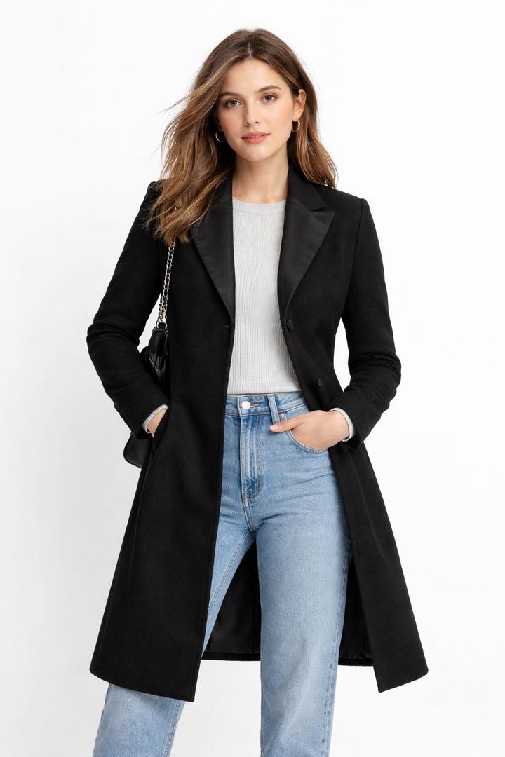 Пальто НМ шерсть 64% новое XS