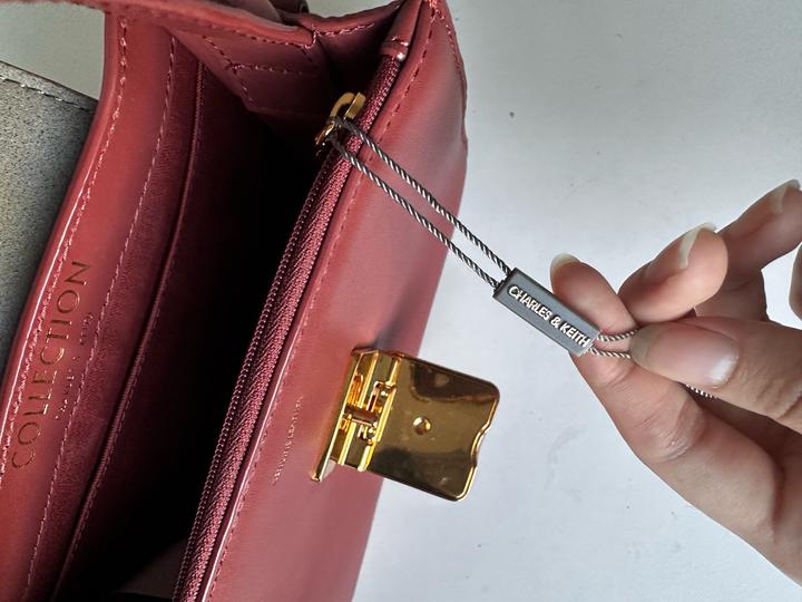 Кожаная сумка Charles & Keith Collection