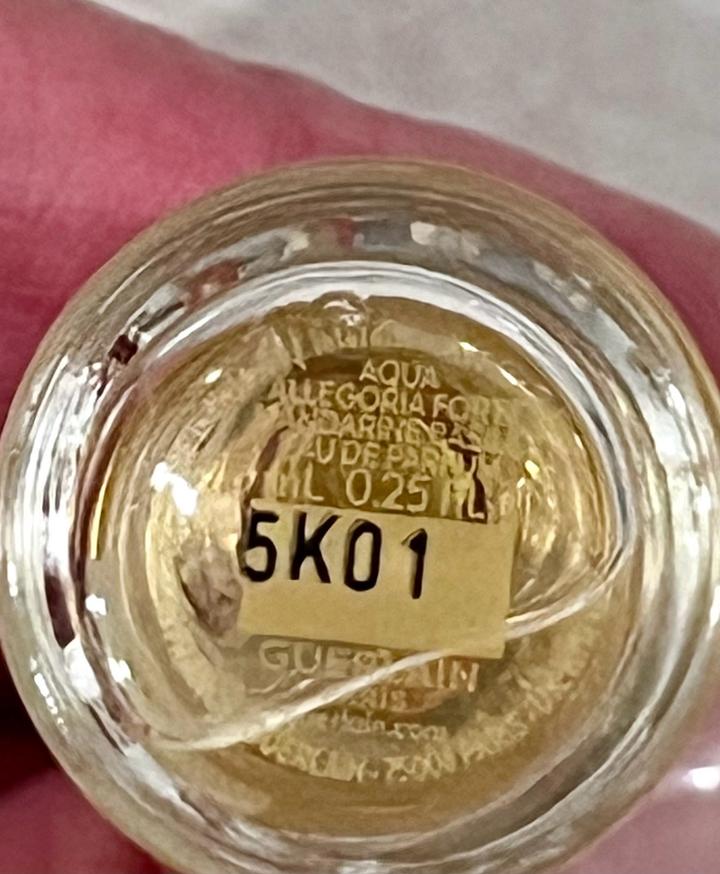 Guerlain Aqua Allegoria Forte Mandarine Basilic, миниатюра 7,5 мл, сплеш