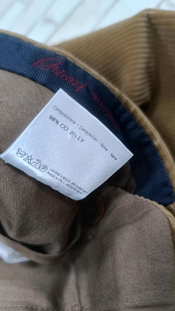 Мужские вельветовые коричневые брюки