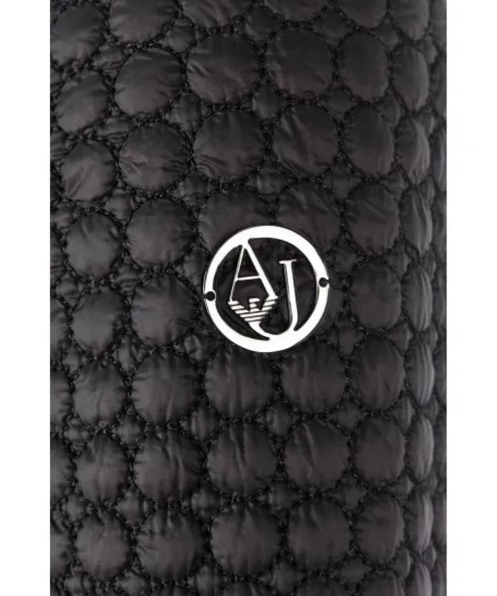 Armani jeans Черное полиамидовое пальто