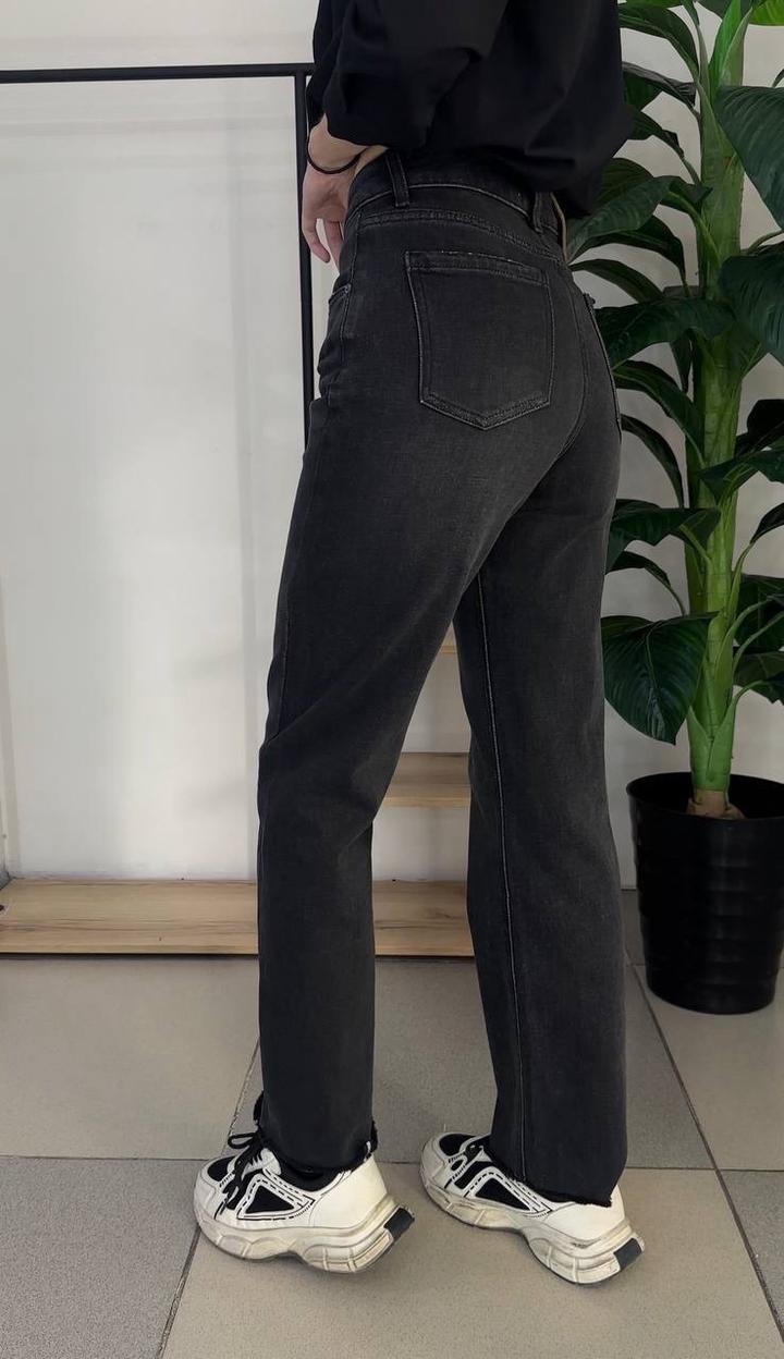 Джинсы прямые черные