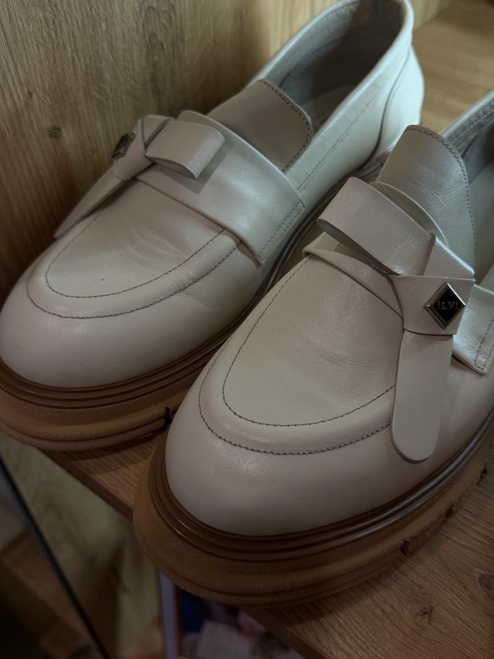 Лофферы бежевые