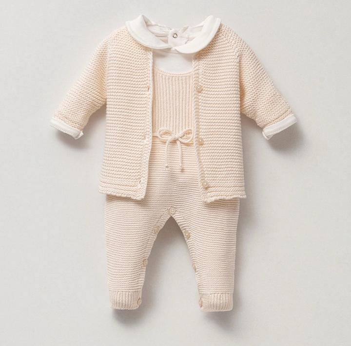 Вязаный комплект от Nipperland, размер 50-56