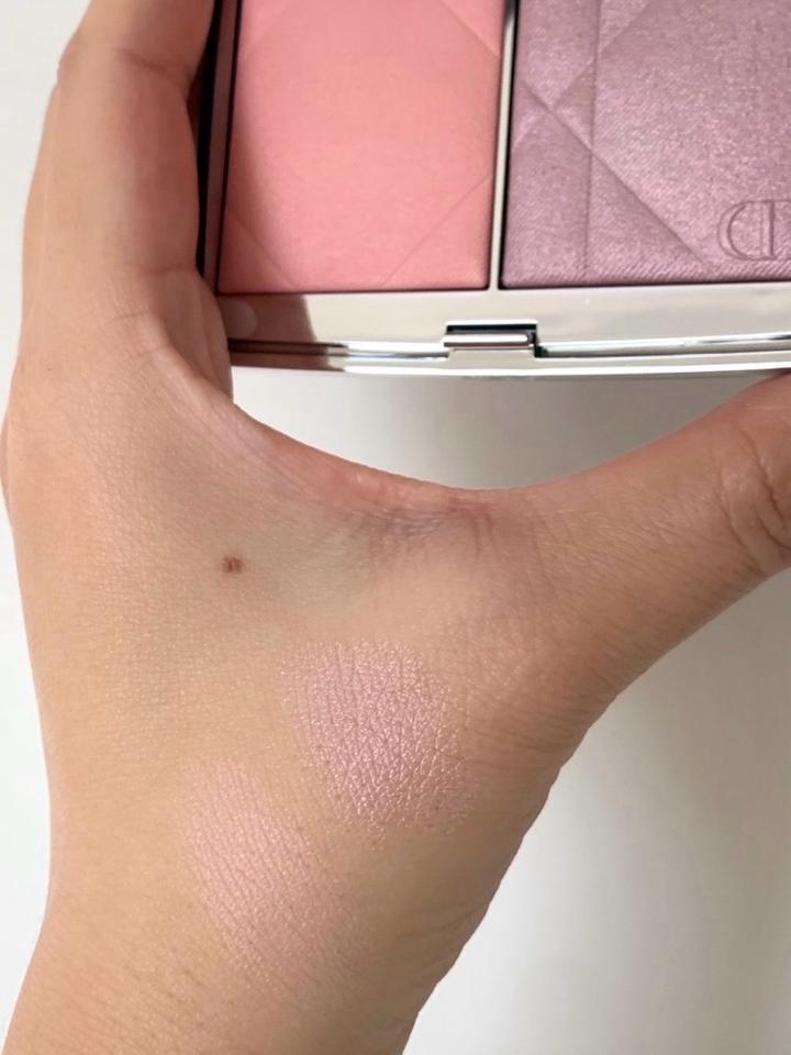 Палетка dior rouge румяна + хайлайтер