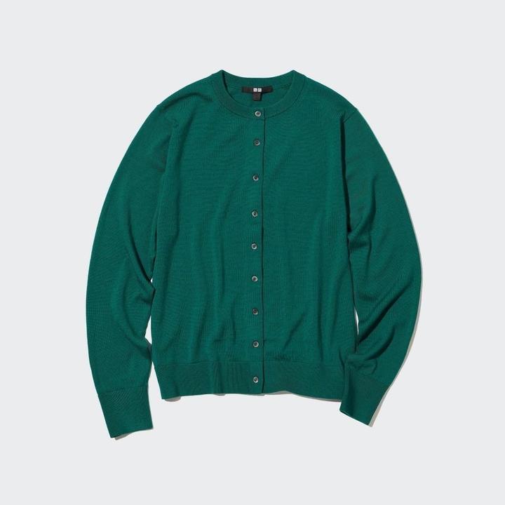 Зеленый кардиган Uniqlo