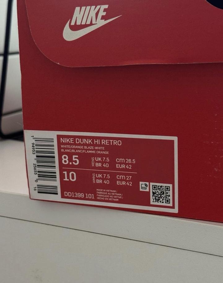 Nike Dunk Retro Orange Blaze