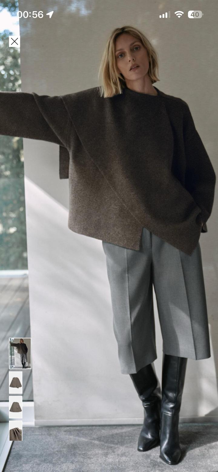 Трикожная накидка с шарфом новая с биркой