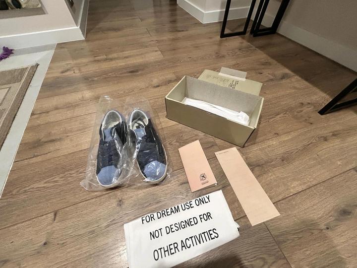 Синие кеды Golden goose