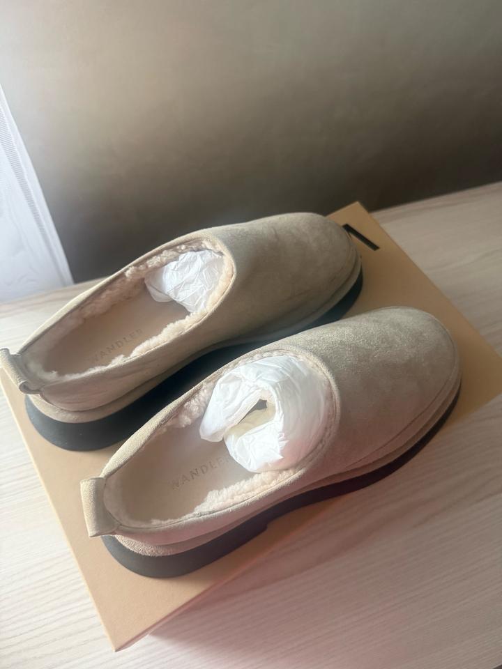 Меховые мюли Wandler