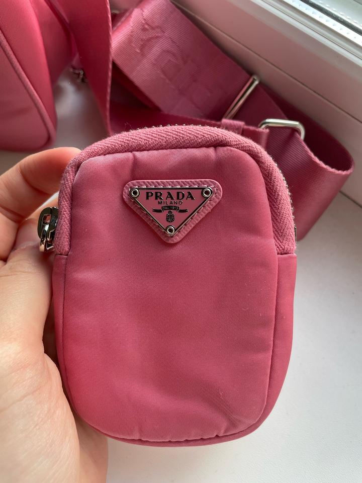 Розовая Винтажная Сумка Prada