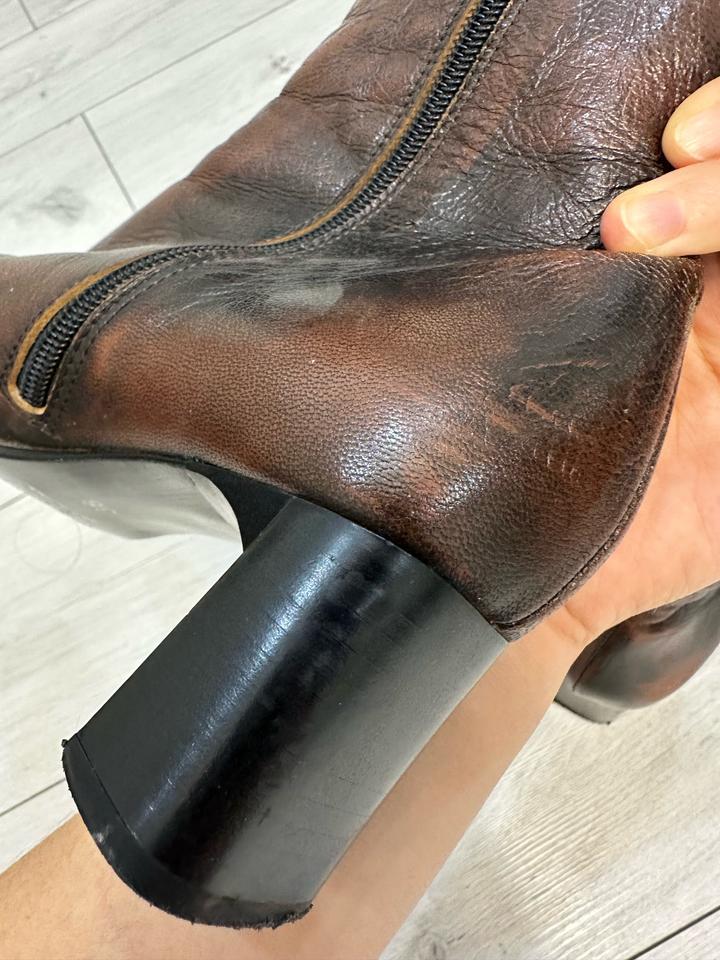 Ботильоны кожа натуральная винтаж