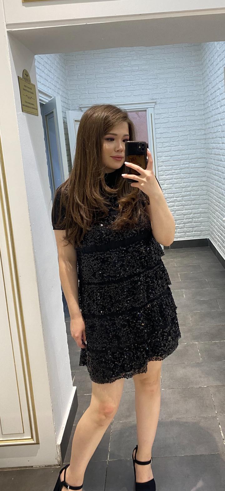 Платье с пайетками Zara