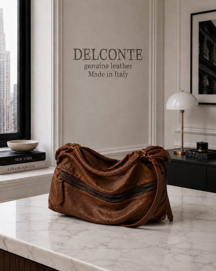 Кожаная сумка Del Conte