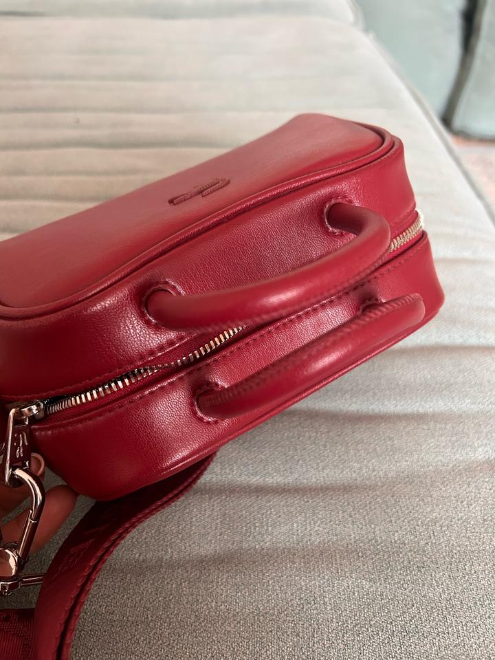 Сумка Lacoste темно красная