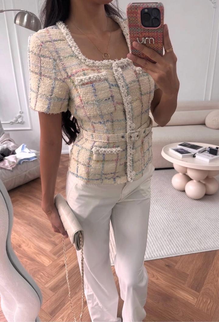 Твидовый топ