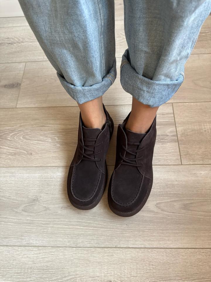 Ботинки 40 размер натуральная замша