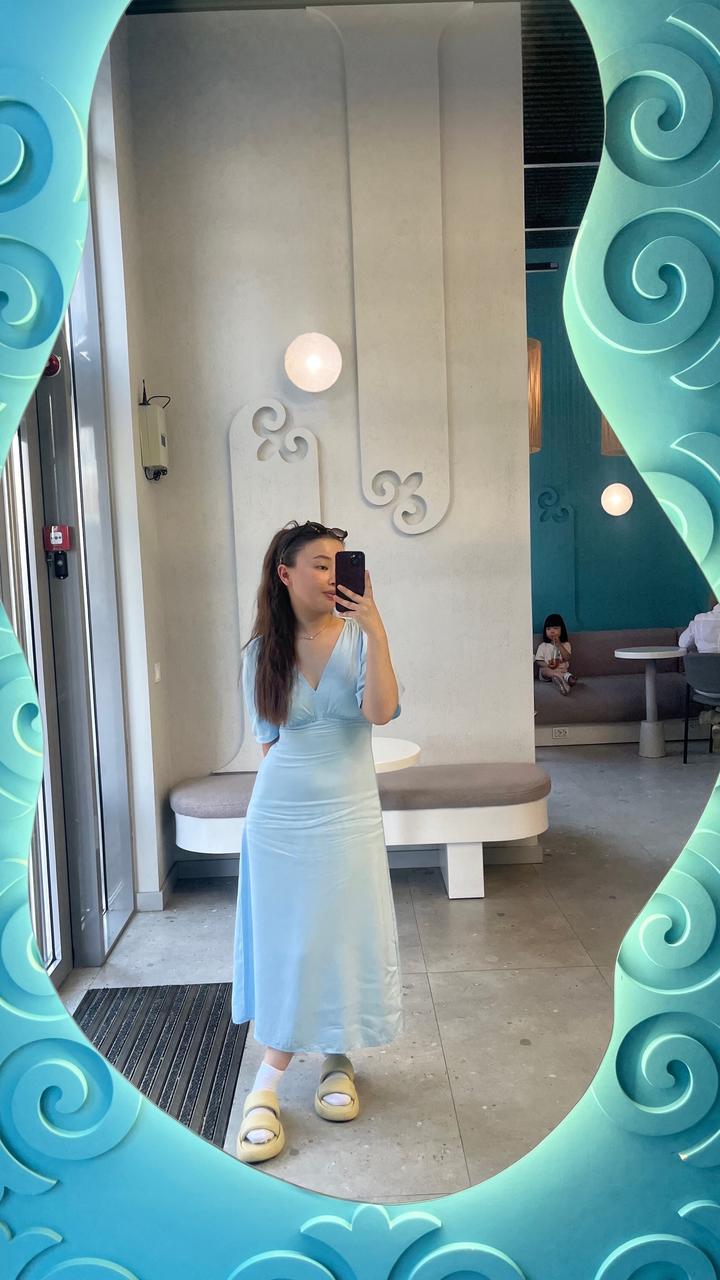 Голубое платье от serginnetti_kz