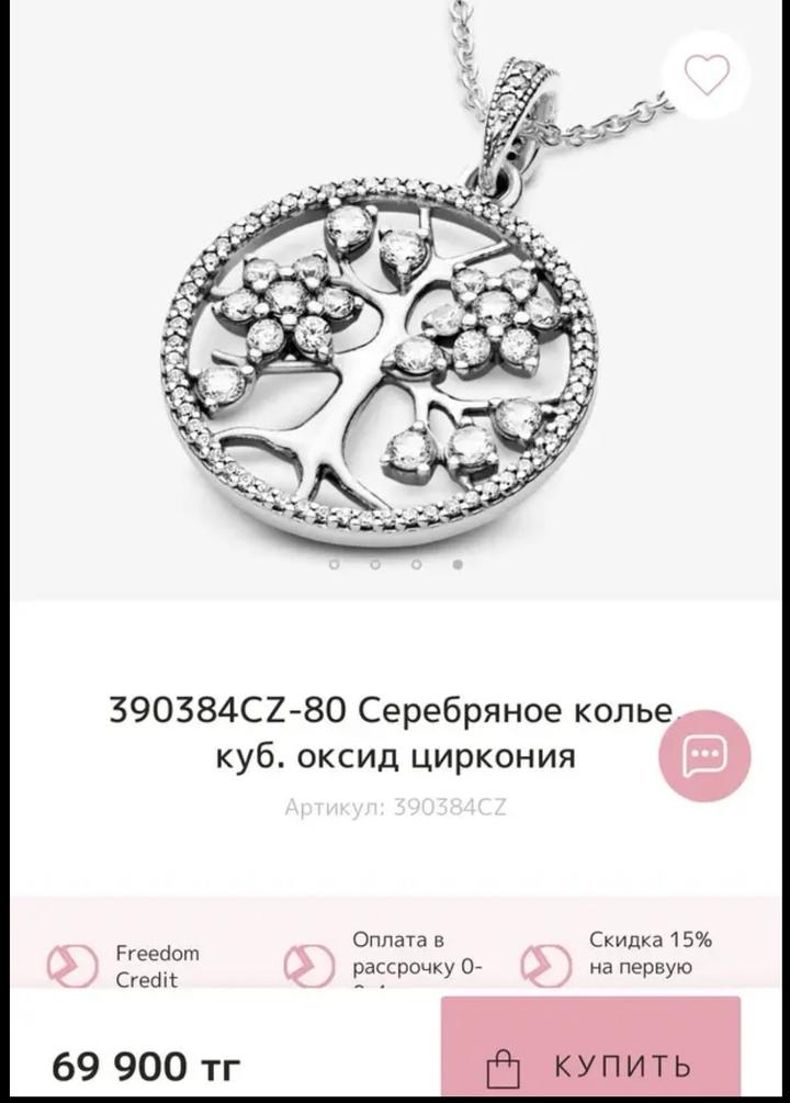 Подвеска Pandora семейное дерево