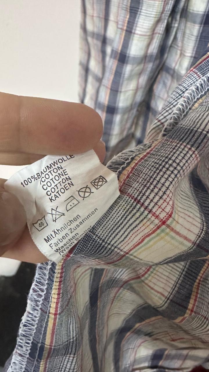 Лёгкая хлопковая рубашка в клетку Montana