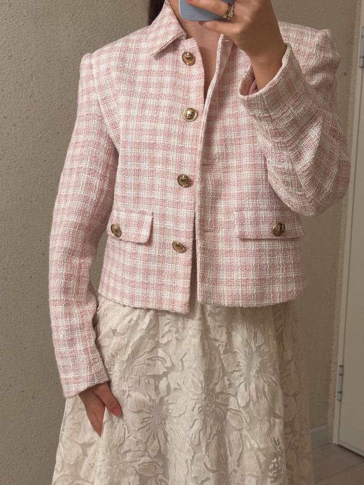 Твидовый пиджак Зара