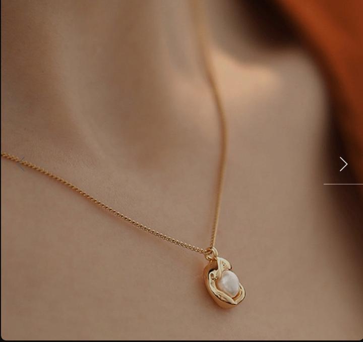 Элегантное подвесное колье цепочка на шею