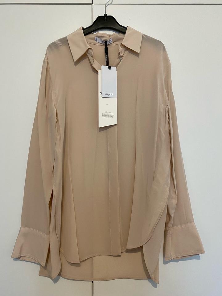 Шелковая рубашка Mango