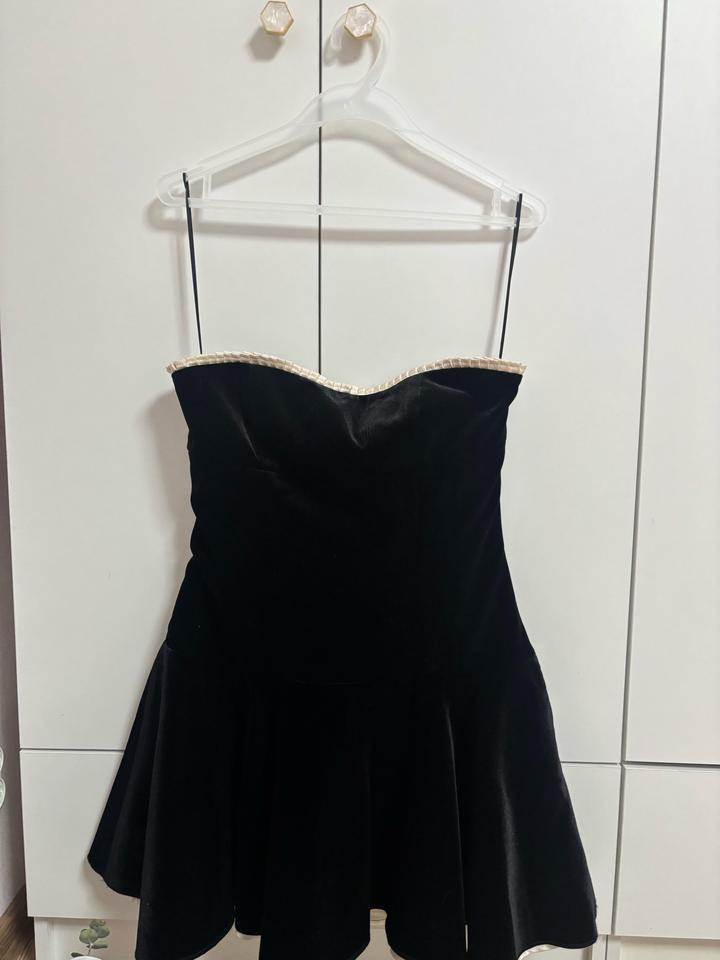 Чёрное корсетное платье GAISSINA (L)