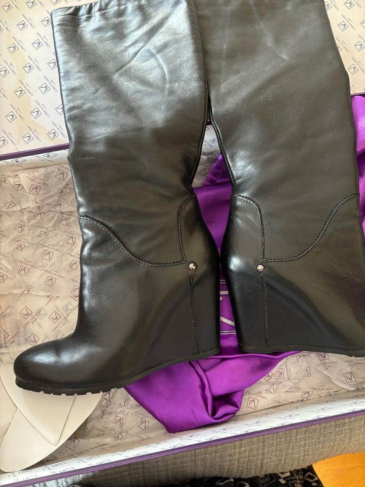 Кожаные сапоги