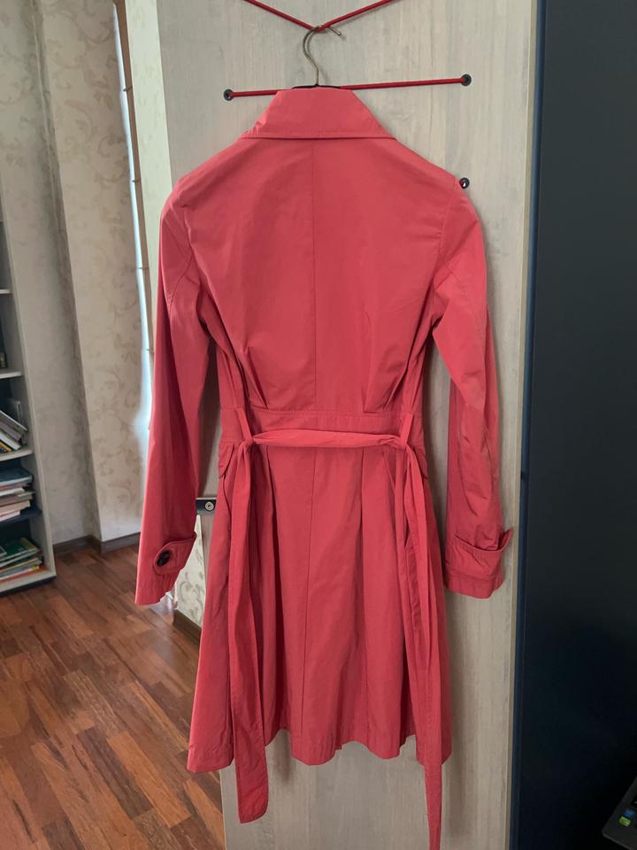 Винтажный Ярко-розовый тренч SAVAGE размер XS
