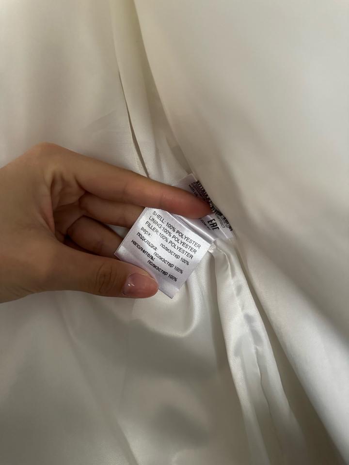 женская куртка пуховик зимняя белая