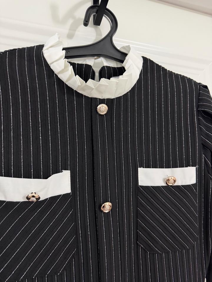 Черное нарядное длинное платье