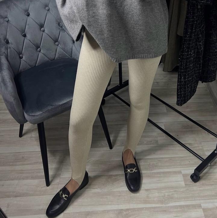 Лосины в рубчик