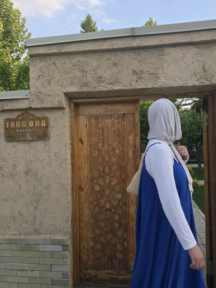 Сарафан оверсайз синий