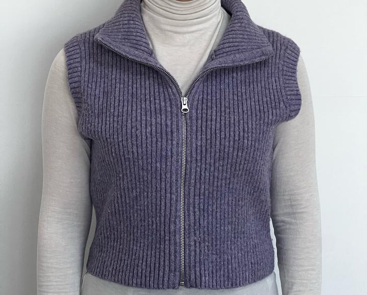 Weekday, Укороченная сиреневая жилетка, XS