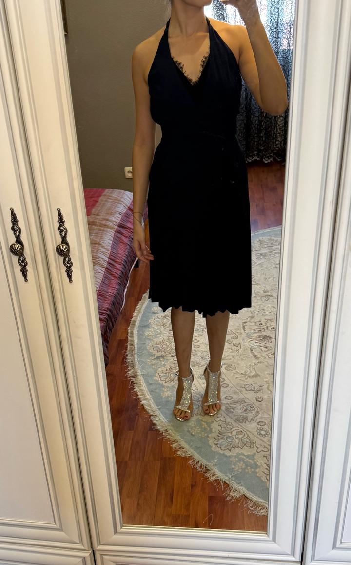 Темно-синее платье Diane von Furstenberg