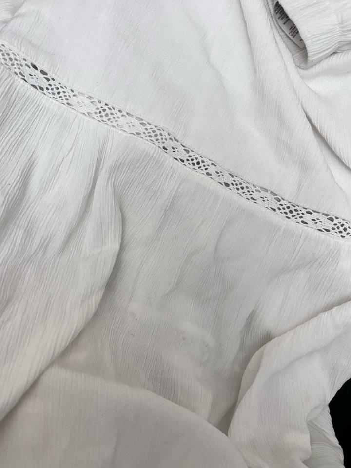 Белая длинная юбка H&M