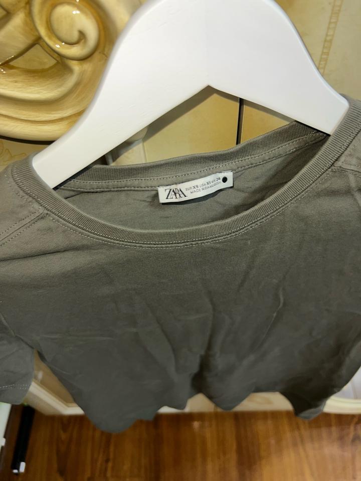 Футболка Зара Хаки