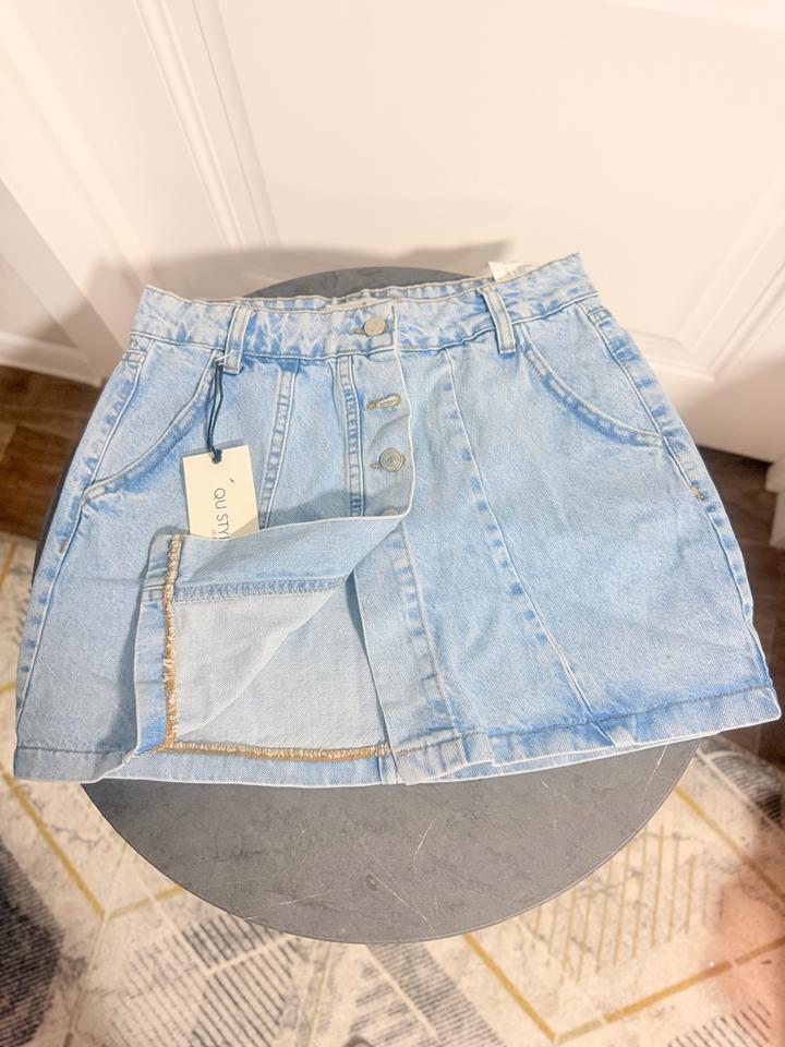 Джинсовая мини-юбка. (Турция)