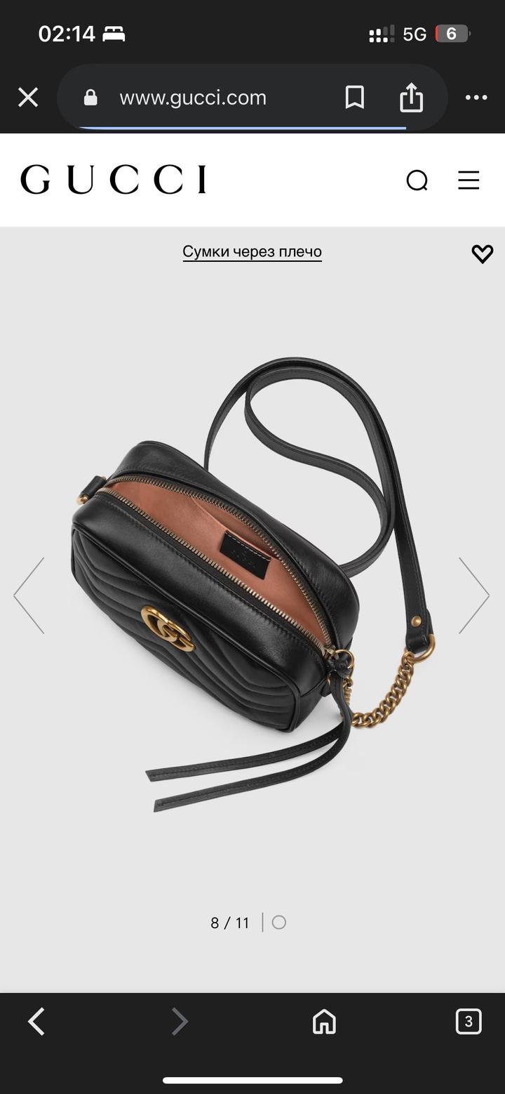 Сумка Гуччи 1:1 через плечо